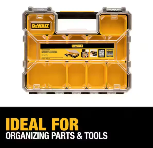 Brand New Dewalt 10-Compartment Pro Small Parts Organizer Bits Storage - Image 2 of 4