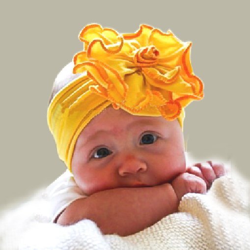 Bebé Niños Cinta Flores Pétalos Pelo Niñas Joyas para el Amarillo Naranja HB09