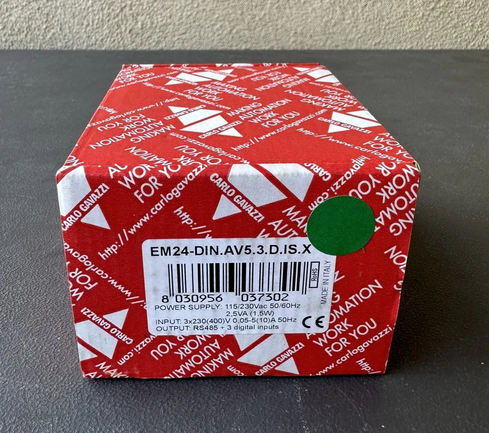 Carlo Gavazzi EM24-DIN.AV5.3.D.IS.X Energy Analyzer for 3 Phase Systems, 3 Digit - Image 2 of 4