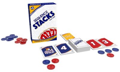 Goliath Sequence Stacks Card Game - Sequence Fun in a Five-Card Run  White