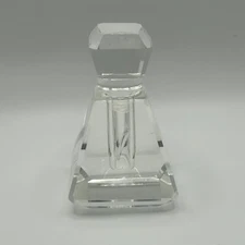 Vintage Crystal perfume bottle 4 Inches Tall