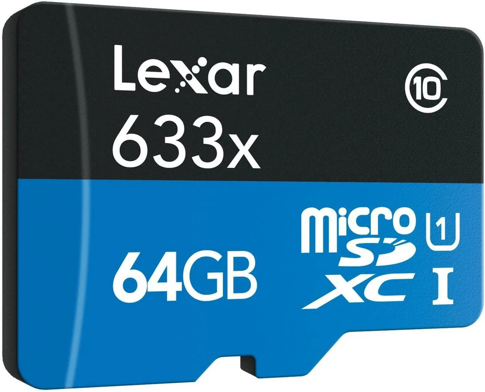 Lexar High-Performance microSDXC 633x 64GB UHS-I/U1 USB 3.0 Flash Memory Card - Image 3 of 4