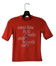 Boys Cat  Jack Swim Red Rash Guard Shirt