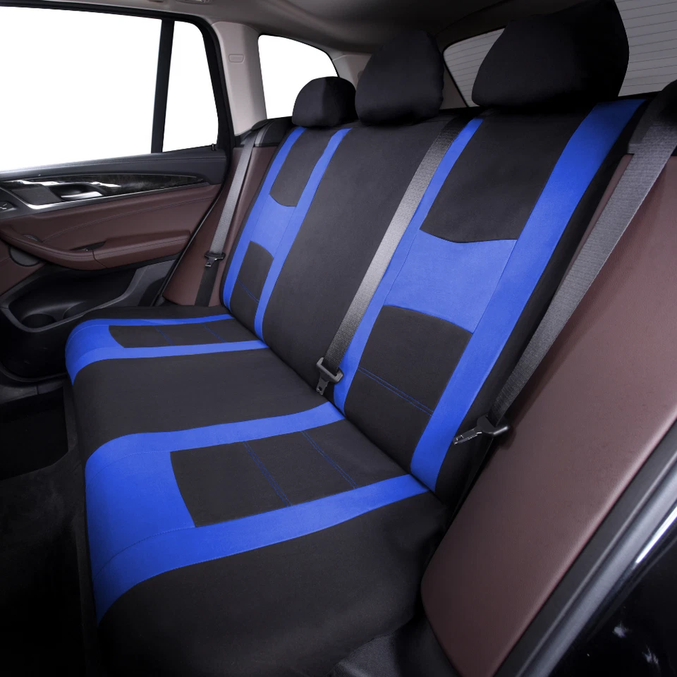 9 piezas Fundas de asiento envolventes completas de coche Cojín 5 asientos Protector Accesorios interiores Foto 3 de 4