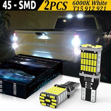 45smd 2x T15 921 T10 6000k White High Power Canbus Led Reverse Backup Light Bulb