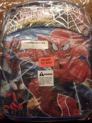 Ultimate spiderman Web Warriors bookbag Brand New,  folder,notebook,pencil case!