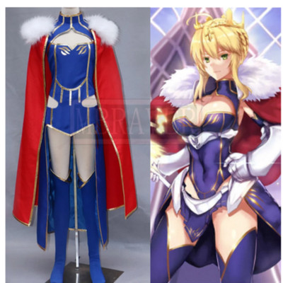 Fate/Grand Order Saber Arturia Pendragon Cosplay Costume Free shipping