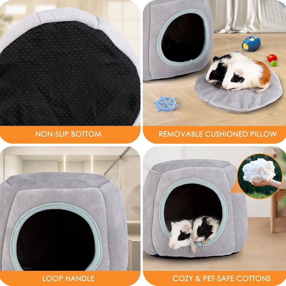 Guinea Pig Bed, Guinea Pig Hideout, Rabbit Bed, Bunny Hideout, Guinea
