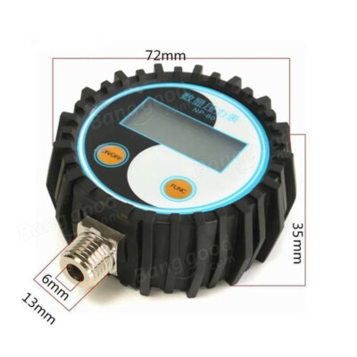 G1/4Digital Manometer Druckprüfer Luftdruckprüfer Druckmesser 0-10 Bar 0~145psi.