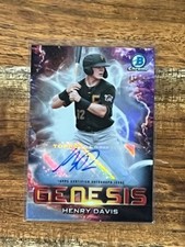 2021 Bowman Chrome Draft Henry Davis RC Auto Genesis Autograph Rookie #GNS-1 /99