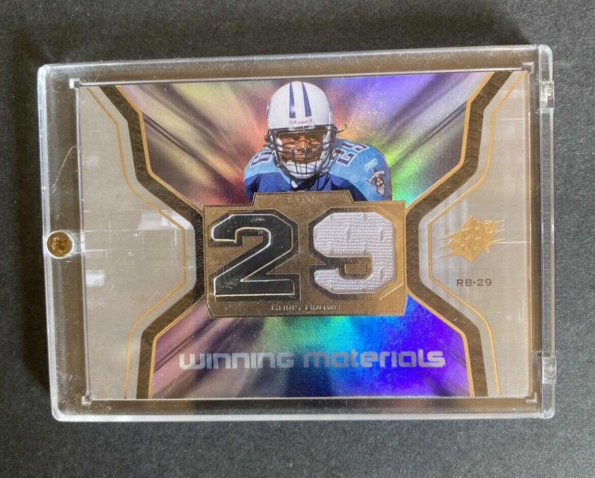 2007 SPx Winning Materials Jersey Chris Brown Jersey Number Dual #WMCH
