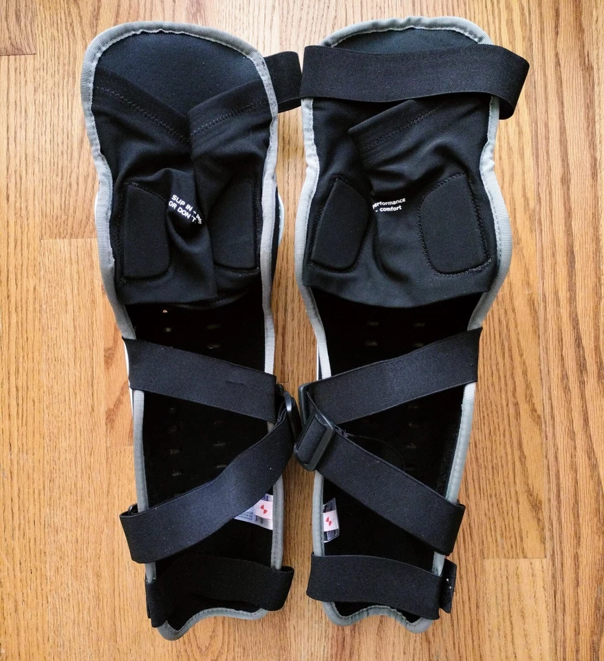 Protectores de pierna POC Bone VPD espinilleras blancas armadura de ciclismo talla pequeña Foto 3 de 4