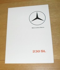 Brochure Mercedes Benz 230 SL 1965-1966 - W113 Pagoda Regno Unito
