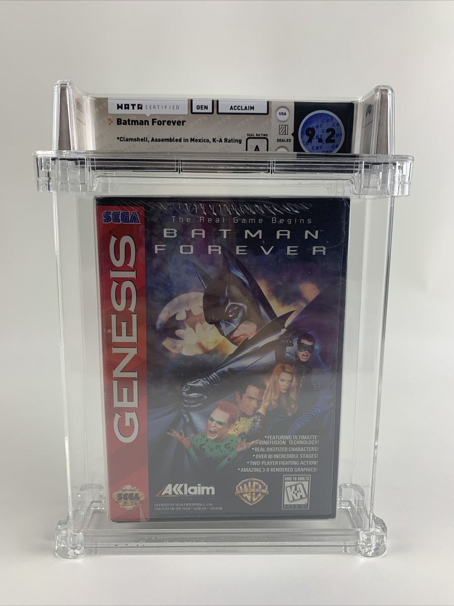 Vintage SEGA GENESIS BATMAN FOREVER Video Game WATA Graded 9.2 A