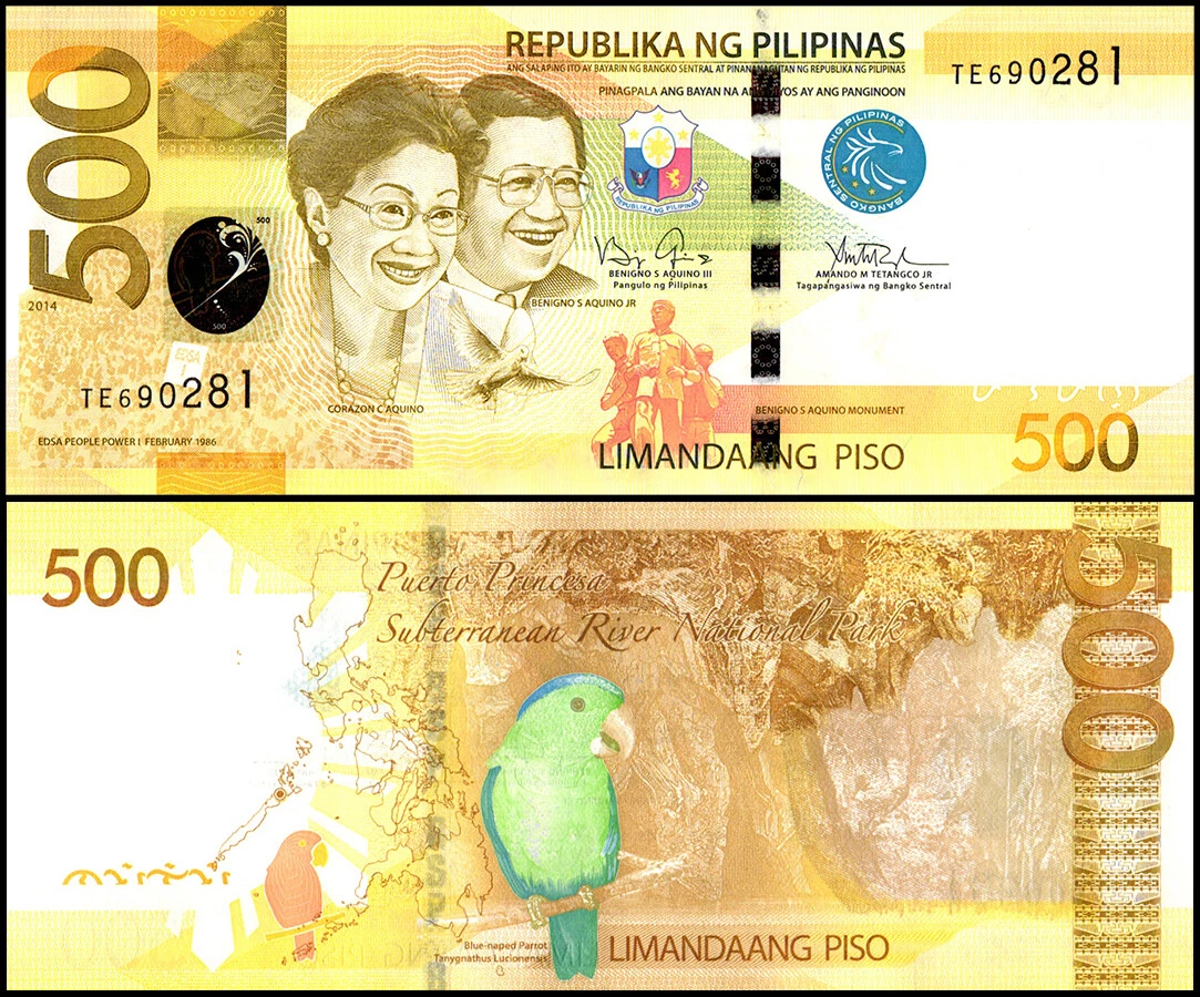 Philippines 500 Pesos, 2014, P-210a.4, UNC