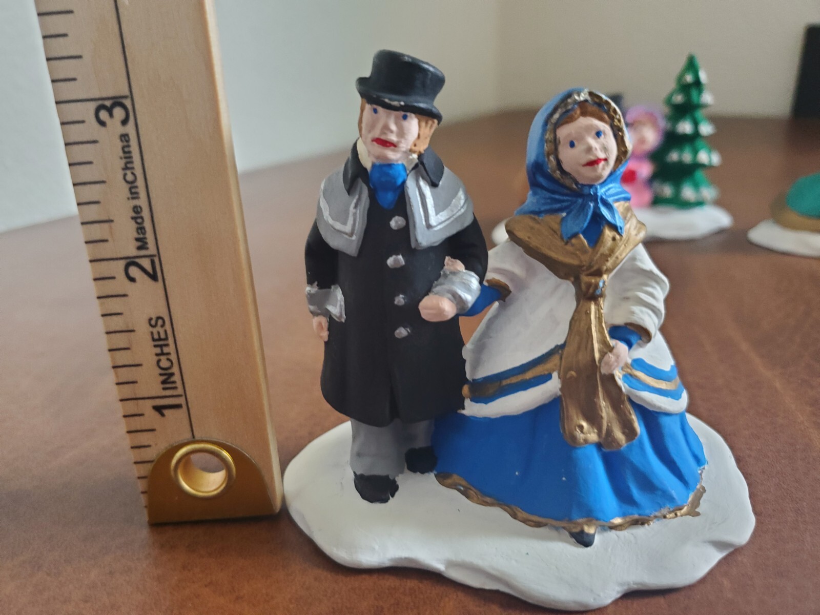 Byron Molds 1979 Christmas Ceramic Figurines Villagers Carolers Snowman -READ-