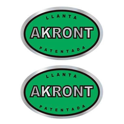 STAR SAM  ADHESIVES FELGE AKRONT GREEN CHROME MIRROR CLASSIC MOTORBIKE STICKERS