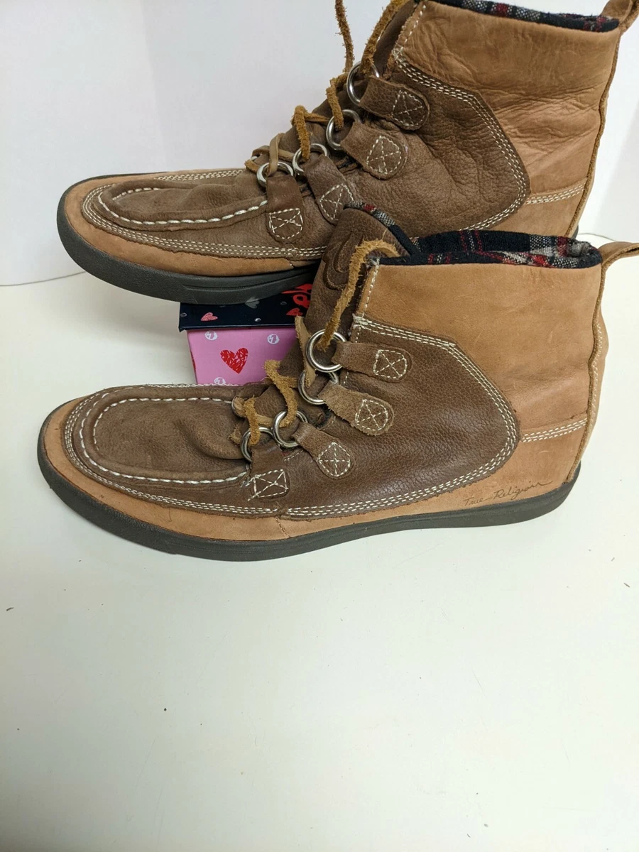 Rare & Vintage True Religion Men\'s Brent Brown and Tan Lace-Up Vintage Boots True Religion | Shoes | True Religion Casual Boot | Poshmark main image 2