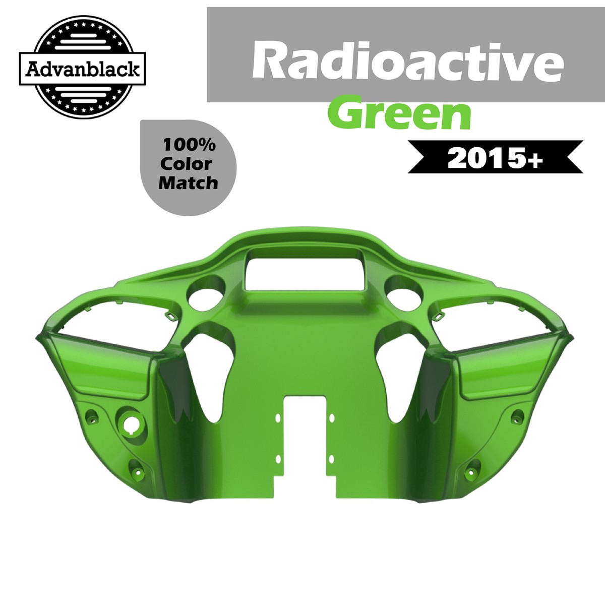 Radioactive Green Inner Fairing Fits 15+ Harley Touring Road Glide