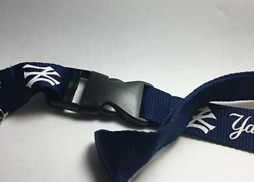 New York Yankees Lanyard Badge Key Chain Clip Detachable Ticket Holder Keychain - Image 2 of 4