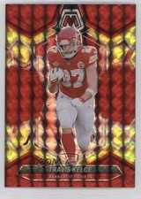 2024 Panini Mosaic Choice Fusion Red & Yellow Prizm 42/80 Travis Kelce #110 14rh