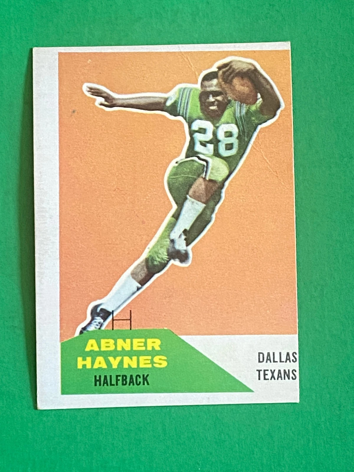 1960 Fleer #73 ABNER HAYNES Dallas Texans ROOKIE CARD -