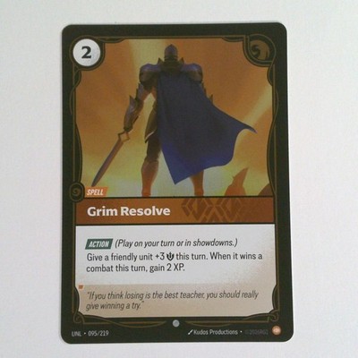 Grim Resolve Foil Common Unleashed 095/219 Riftbound NM