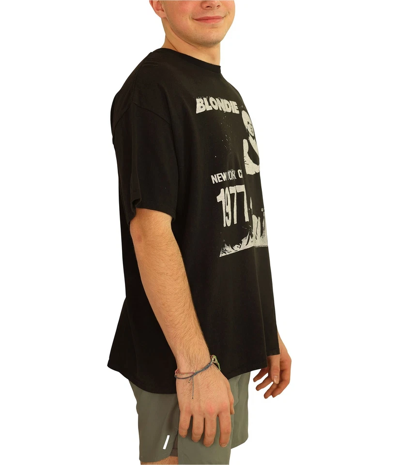 Camiseta gráfica Rubia Comida Chatarra Para Hombre, Negra, XL Foto 2 de 4