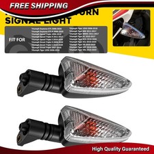 2X Motorcycle Turn Signal Light Indicator For Triumph Daytona 675 Tiger Clear