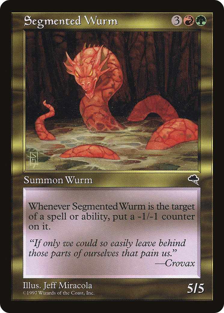 Segmented Wurm #269 (LP) Tempest TMP Magic MTG