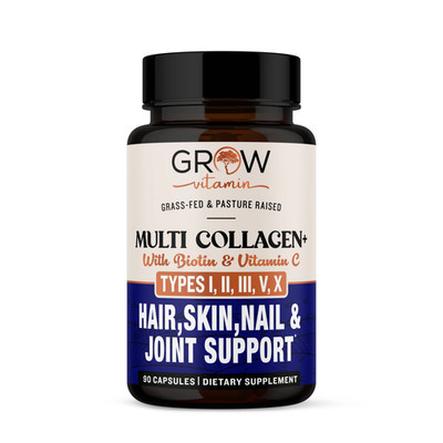 Elite Multi Collagen Plus Types I, II, III, V, & X, Grass-fed - 90 Capsules NEW