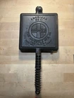 Griswold Cast Iron #11 American Waffle Iron  Paddles Only No Base Restored