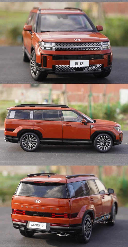 Original 1:18 Beijing Hyundai fifth generation SANTA FE SUV alloy car model - Image 3 of 4