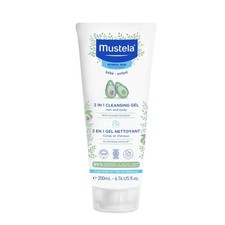 Mustela Baby 2-in-1 Cleansing Gel - Baby Body  Hair Cleanser - with Natural Avo
