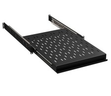 1U 24inch HEAVY DUTY Vented Component Rack sliding Shelf 200lb Capacity
