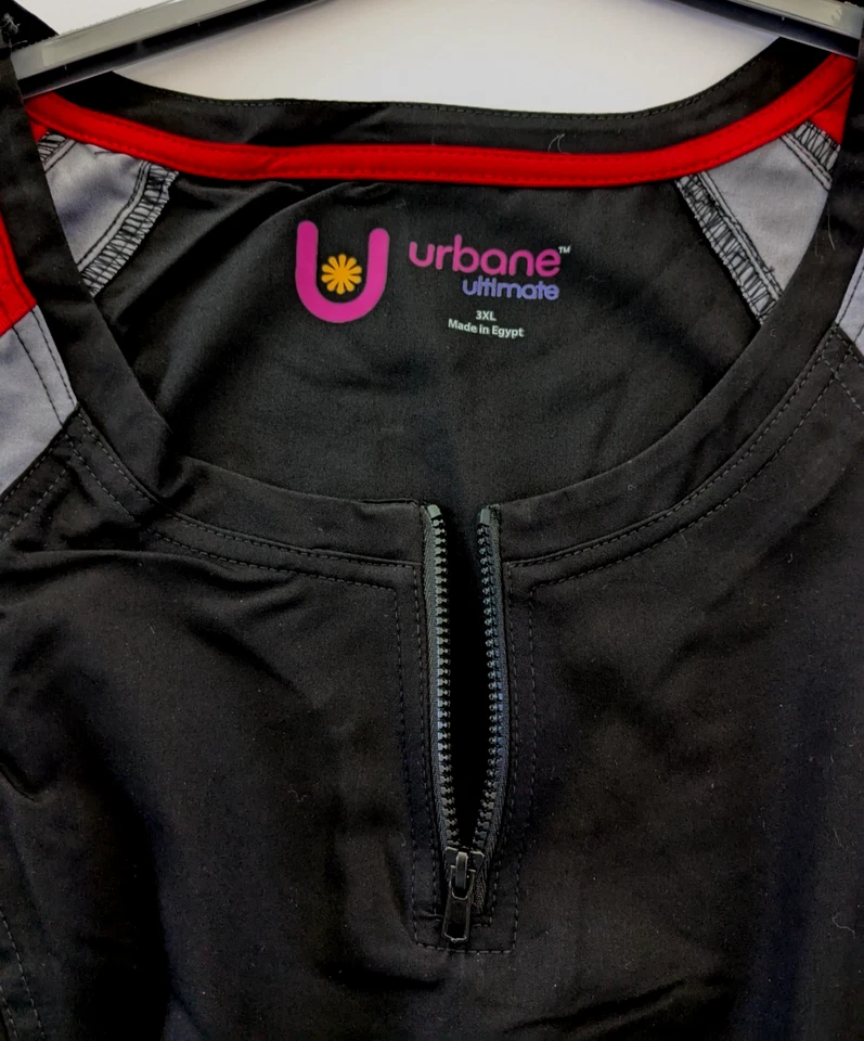 Urbane Modern Fit Scrub Top #9069, Sz. 3XL, Color ~ Multi Color Block, NWT - Image 4 of 4