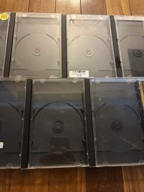 OEM Sega CD/Sega Saturn/PS1 Longbox Replacement Cases Lot Of 9 DAMAGED FOR PARTS