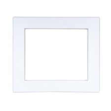 Oatey 38941 Plastic Quadtro Washing Machine Box Face Plate 1, White