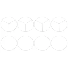 9.8 Inch Lamp Shade Ring, 4 Set Metal Lamp Shade Frame Wire Lampshade Frame D...