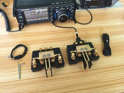 MK-03 Brass Portable CW Morse Code Key Telegraph Key for Ham Radio