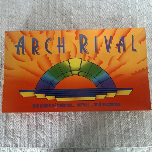 Vintage Arch Rival Game Parker Brothers 1992 Game Of Balance Nerves COMPLETE