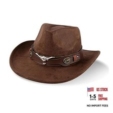 Adjustable Cowboy Hat for Men and Women Wide Brim Denim Hat Soft Comfortable