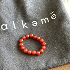 ALKEME Set of  2 Stretch Beaded Gemstone Rings NEW IN BAG — photo 2