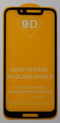 Motorola Moto G7 Play Panzerschutz Glasfolie 6D Schwarz FullCover 9H Display Har