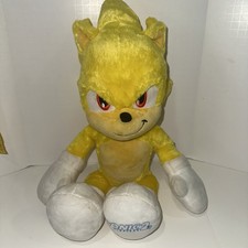 RARE Sonic The Hedgehog 2 Build A Bear Super Sonic Yellow Plush Stuffed BAB