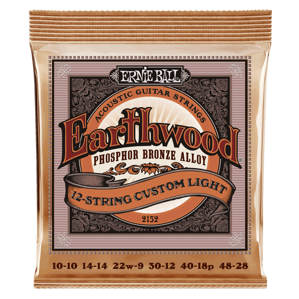 Ernie Ball Earthwood Phosphor Bronze 12-String 10-48 Acoustic Guitar Strings
