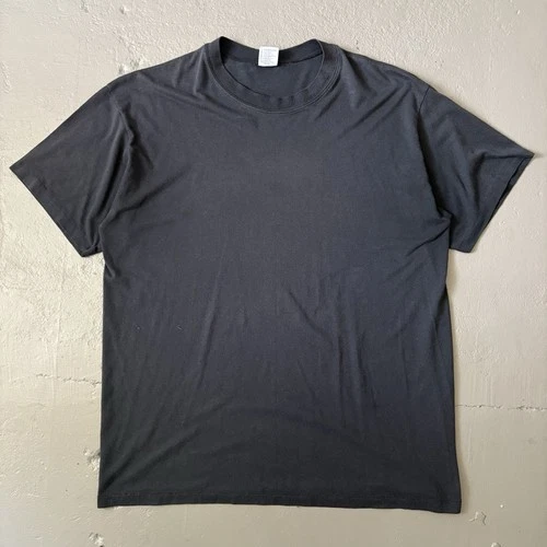 Vintage 1980’s Single Stitch Duke Faded Black Blank Tee Shir 1980s vintage concert t-shirt, vintage, size XL, single stitch, B+ condition