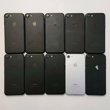 Lot of 10 Apple iPhone 7 32gb Unlocked Mixed Black
