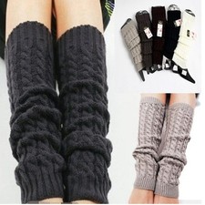 Women's Leg Warmers Coarse Wool Legs Pile Socks Autumn and Winter Knitting Leg