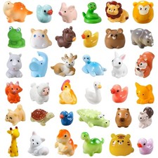 40 Stück Mini Harz Tierfiguren,Miniatur Figuren Kleine Tierfiguren Winzige Ti...